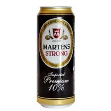 Пиво Мартенс Стронг, 0.500 л., 10.0%, фильтрованное, светлое, железная банка, 24