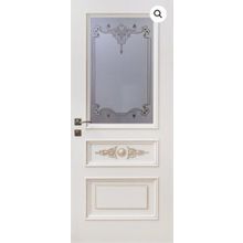  Interne doors "кардинал" багет (до) слоновая кость эмаль патина шампань