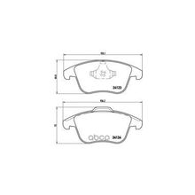 Колодки Тормозные Дисковые | Перед | Ford Mondeo Iv Saloon (Ba7) 2.0 03.2007 - 01.2015 <=> Ford Mondeo Iv Saloon (Ba7) 2.3 07.2007 - 01.2015 Brembo арт. P24076