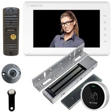 Tantos ✔ Видеодомофон с замком Tantos Mia + Walle+, со считывателем Tm, NoTouch