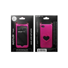 Розовый чехол HUSTLER из силикона для iPhone 4, 4S H45533-11002