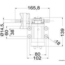 Osculati Self-priming electric pump 12 V 15 l min, 16.047.12