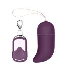 Фиолетовое виброяйцо Medium Wireless Vibrating G-Spot Egg с пультом - 7,5 см. (220504)