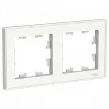 Рамка 2 поста ATLASDESIGN, белый |  код. ATN200102 |  Schneider Electric
