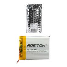 Аккумулятор ROBITON LP443442 3.7В 600mAh PK1