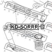 Отбойник Амортизатора | Зад Прав Лев | Kia Sorento (Fy) 2002-2006 Febest арт. KDSORRR