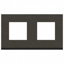 Рамка 2 поста UNICA PURE, горизонтальная, антрацит |  код. NU600487 |  Schneider Electric