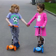 Самокат Small Rider 2 в 1 Scooter Flash оранжевый