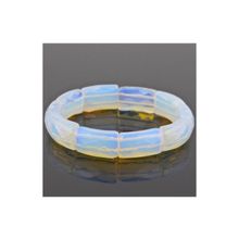 Бусики-Колечки Браслет Лунный камень "Энигма" арт. бНЛК-15(12-22)-18-1