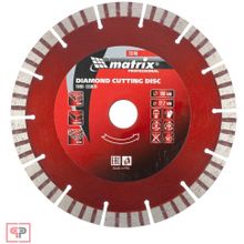 Matrix Диск алмазный, отрезной Турбо-сегментный, 180 х 22,2 мм, сухая резка Matrix Professional