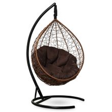 Кресло кокон подвесное SEVILLA VERDE VELOUR горячий шоколад + каркас