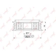 Ролик Натяжной Приводного Ремня Audi A4 1.6-1.8t 94-00   A6 Ii 1.8t 97-05   Skoda Superb 2.0 01-08   Vw Passat V 1.6-2.0 96-05   Aс LYNXauto арт. PB5155