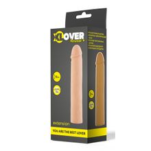 ToyFa Фаллическая насадка телесного цвета XLover - 18 см.