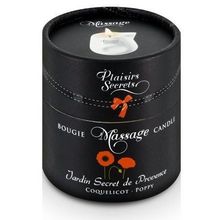 Plaisir Secret Массажная свеча с ароматом мака Jardin Secret De Provence Coquelicot - 80 мл.