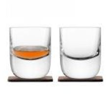 LSA International Набор из 2 стаканов renfrew whisky с деревянными подставками  270 мл арт. G1211-09-301