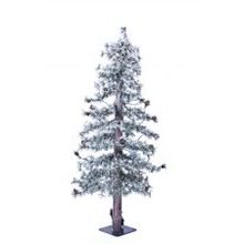 Crystal Trees Пихта Токио стройная с маленькими шишками заснеженная 120 см. 50 LED арт.