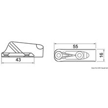 Osculati CLAMCLEATS CL 211 MKII, 56.211.18