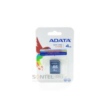 ASDH4GCL4-R, 4GB SD, Secure Digital Card, SDHC Class 4, A-DATA