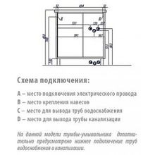 Тумба Акватон Брайтон 80 венге