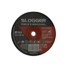 Круг отрезной SLOGGER 230х2х22 A R BF по стали и нерж. стали