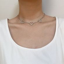 Чокер на шею "Сердечки" (арт. 81508-4)