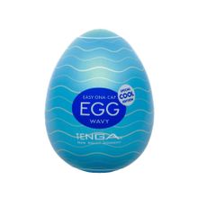 Tenga Мастурбатор-яйцо с охлаждающей смазкой COOL EGG (нежно-голубой)