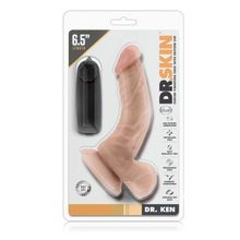 Blush Novelties Телесный вибратор Dr. Ken - 16,5 см. (телесный)