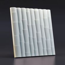 Стеновая гипсовая 3D панель – Бамбук, 500х500mm