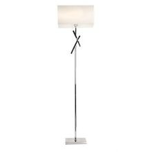 Торшер декоративный OML-618 хром белый E27 1*60W 220V арт.OML-61805-01