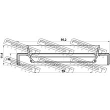 Сальник Привода Febest арт. 95HBY41560811L