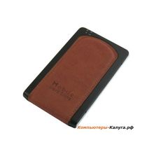 Мобил рек Orient 2501U2, for SATA 2.5 HDD, USB 2.0,отделка коричневой кожей, ret