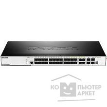 D-Link DGS-3000-28SC A1A Управляемый стекируемый коммутатор 2 уровня с 20 портами 100 1000Base-X SFP, 4 комбо-портами 10 100 1000Base-T SFP и 4 портами 10GBase-X SFP+