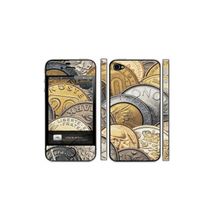Виниловая наклейка на iPhone 4 и 4S iSwag "Итальянские монеты"