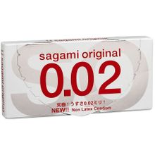 Ультратонкие презервативы Sagami Original 0.02 - 2 шт. (18568)