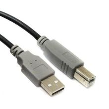 Кабель USB 2.0 Am=>Bm - 3 м, черный, 5bites (UC5010-030C)