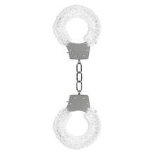 Белые пушистые наручники OUCH! White (70930)
