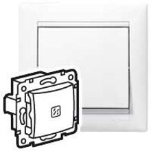 Переключатель промежуточный с подсветкой - Valena - 10 A - 250 В~ - White | код 774448 | Legrand