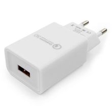 Зарядное устройство Cablexpert MP3A-PC-16, QC3.0, 100 220V->5 9 12V, USB, белое