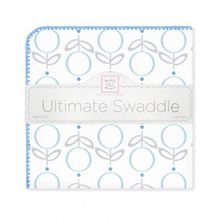 SwaddleDesigns Ultimate Lolli Fleur голубая