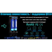 Xtar Быстрое З У для 2-х Li-Ion аккумуляторов XTAR SC2 от QC3.0