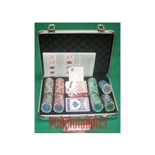 Набор для игры в покер NUTS 200 SILVER (200 фишек)"