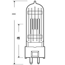 OSRAM Галогенная лампа OSRAM 64673 CP 81 300W 230V GY9,5