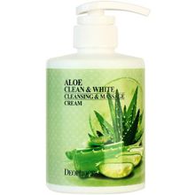 Deoproce Aloe Clean & White Cleansing & Massage Cream 450 мл