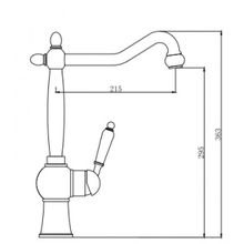 Смеситель Kaiser Wood 61033 хром дуб для кухни