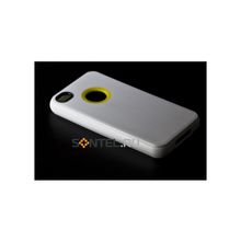 Силиконовая накладка для iPhone 4 4S вид №1 white