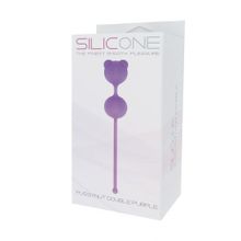 Фиолетовые вагинальные шарики PUSSYNUT DOUBLE SILICONE (54887)