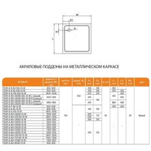 Душевой поддон Cezares Type A (90х90) акрил