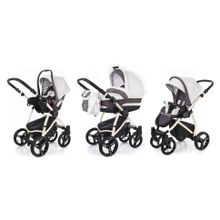 Коляска 3 в 1 Esspero Newborn Lux (шасси Beige) - Grey