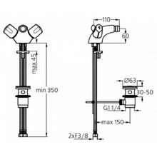 Ideal Standard Смеситель Euroflow B1896AA