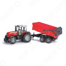 Bruder Massey Ferguson 7480 с прицепом-самосвалом